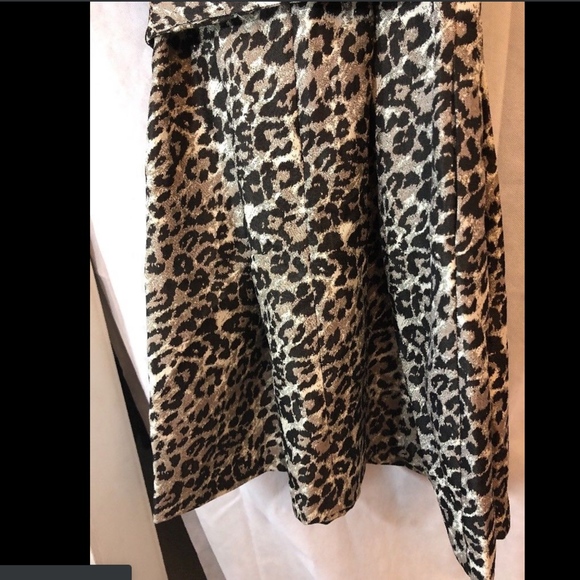 NWT Eliza J Cold-Should Leopard Fit & Flare Dress‎ in Black [SZ 4 ] - Picture 4 of 8